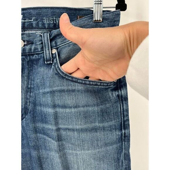 7 For All Mankind Women's Straight Austyn Jeans Blue Denim Medium Wash Size 30 - Picture 10 of 15